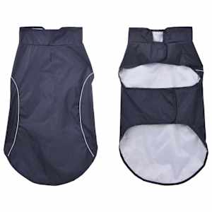 Pláštěnka pro psy s reflexními proužky polyester modrá 2XL - obrázek 3