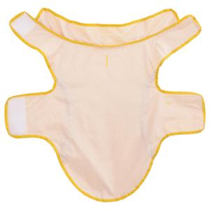 Pláštěnka pro psy s reflexními proužky polyester žlutá XS - obrázek 5