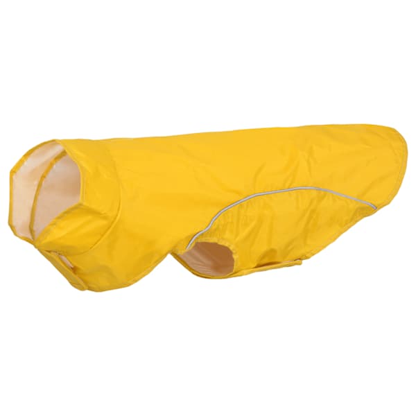 vidaXL koera vihmakeep helkurribadega, pol&uuml;ester, kollane, L