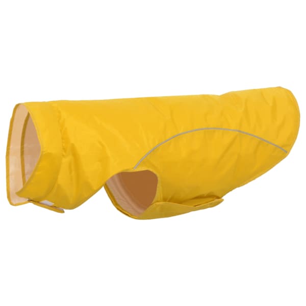 vidaXL koera vihmakeep helkurribadega, pol&uuml;ester, kollane, 3XL