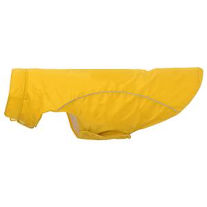 Pláštěnka pro psy s reflexními proužky polyester žlutá 3XL - obrázek 6