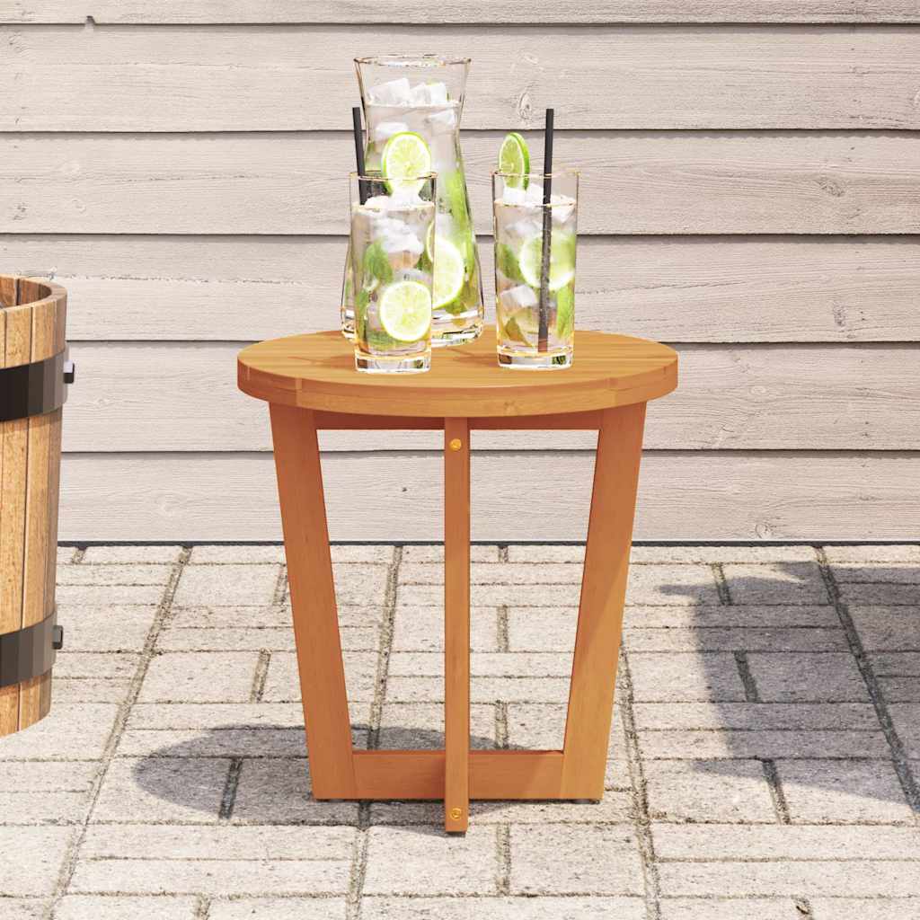 vidaXL Tuinbijzettafel rond Ø40x40 cm massief acaciahout