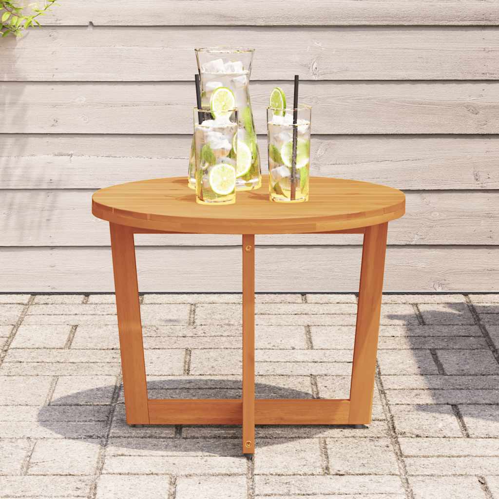 vidaXL Tuinbijzettafel rond Ø55x40 cm massief acaciahout