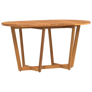 Zahradní jídelní stůl oválný 150 x 90 x 75 cm masivní akácie - obrázek 2