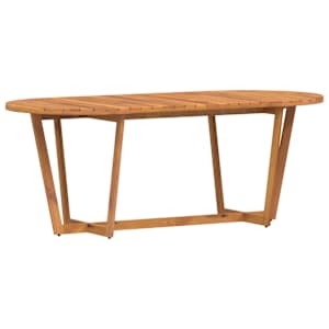Zahradní jídelní stůl oválný 200 x 90 x 75 cm masivní akácie - obrázek 7