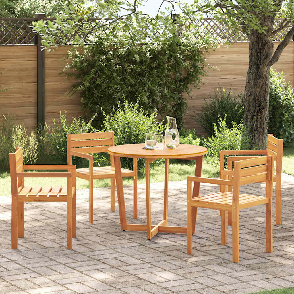 vidaXL Gartenstühle 4 Stk. 50x53x80 cm Massivholz Akazie