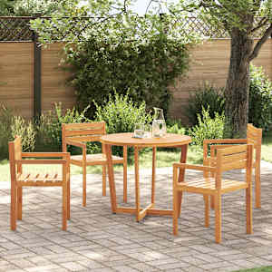 Vrtni stoli 4 kosi 50x53x80 cm masivni akacijev les