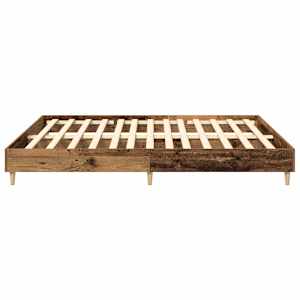 Rám postele bez matrace Staré dřevo 200x200 cm kompozitní dřevo - obrázek 6