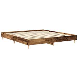 Rám postele bez matrace Staré dřevo 200x200 cm kompozitní dřevo - obrázek 7
