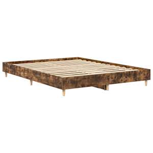 Rám postele bez matrace kouřový dub Engineered Wood - obrázek 4