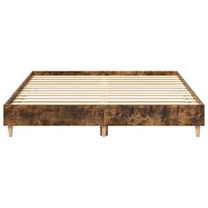 Rám postele bez matrace kouřový dub Engineered Wood - obrázek 5