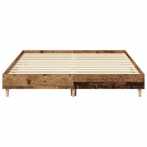 Rám postele bez matrace Staré dřevo 140x200 cm kompozitní dřevo - obrázek 5