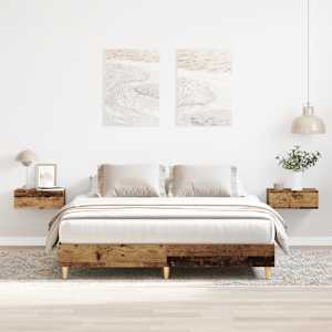 Rám postele bez matrace Staré dřevo 140x200 cm kompozitní dřevo - obrázek 1