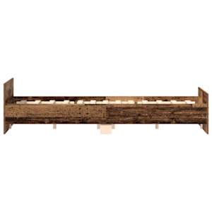 Rám postele bez matrace Staré dřevo 180x200cm Technické dřevo - obrázek 7