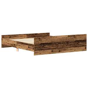Rám postele bez matrace Staré dřevo 180x200cm Technické dřevo - obrázek 6