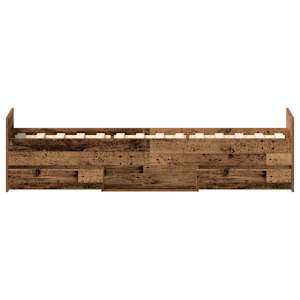 Rám postele bez matrace Staré dřevo 90x190cm Technické dřevo - obrázek 7