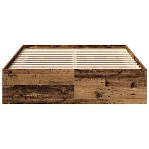 Rám postele bez matrace Staré dřevo 160x200cm Technické dřevo - obrázek 5