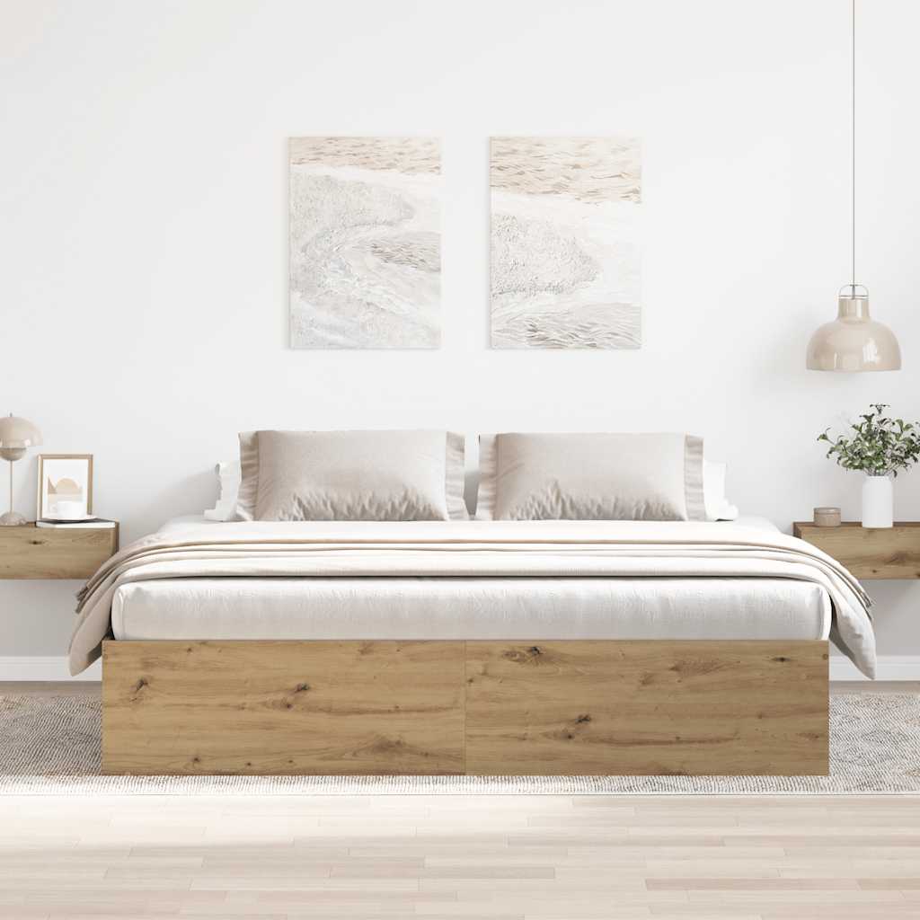 vidaXL sengestel uden madras 180x200 cm konstrueret træ kunsteg