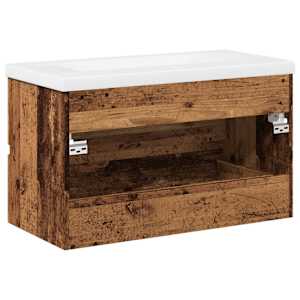 Skříňka se zápustným umyvadlem old wood - obrázek 8