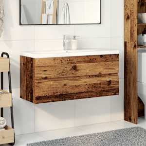 Skříňka se zápustným umyvadlem old wood - obrázek 3