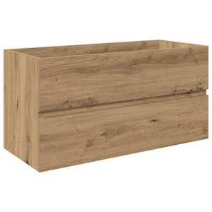 Umyvadlová skříňka s vestavěným umyvadlem a baterie dub artisan - obrázek 4