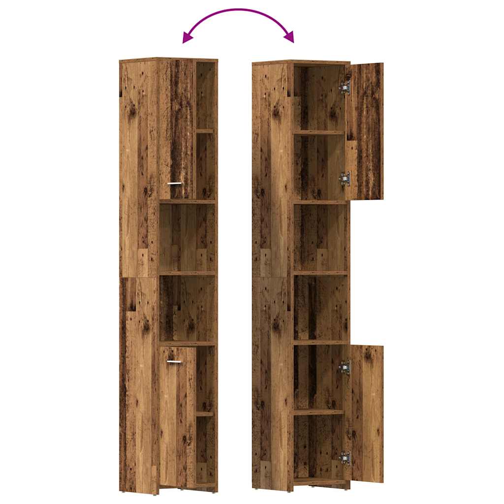 Juego de Muebles de Baño de 6x Brillante Inodoro Armario Multicolor vidaXL - Imagen 45 de 117