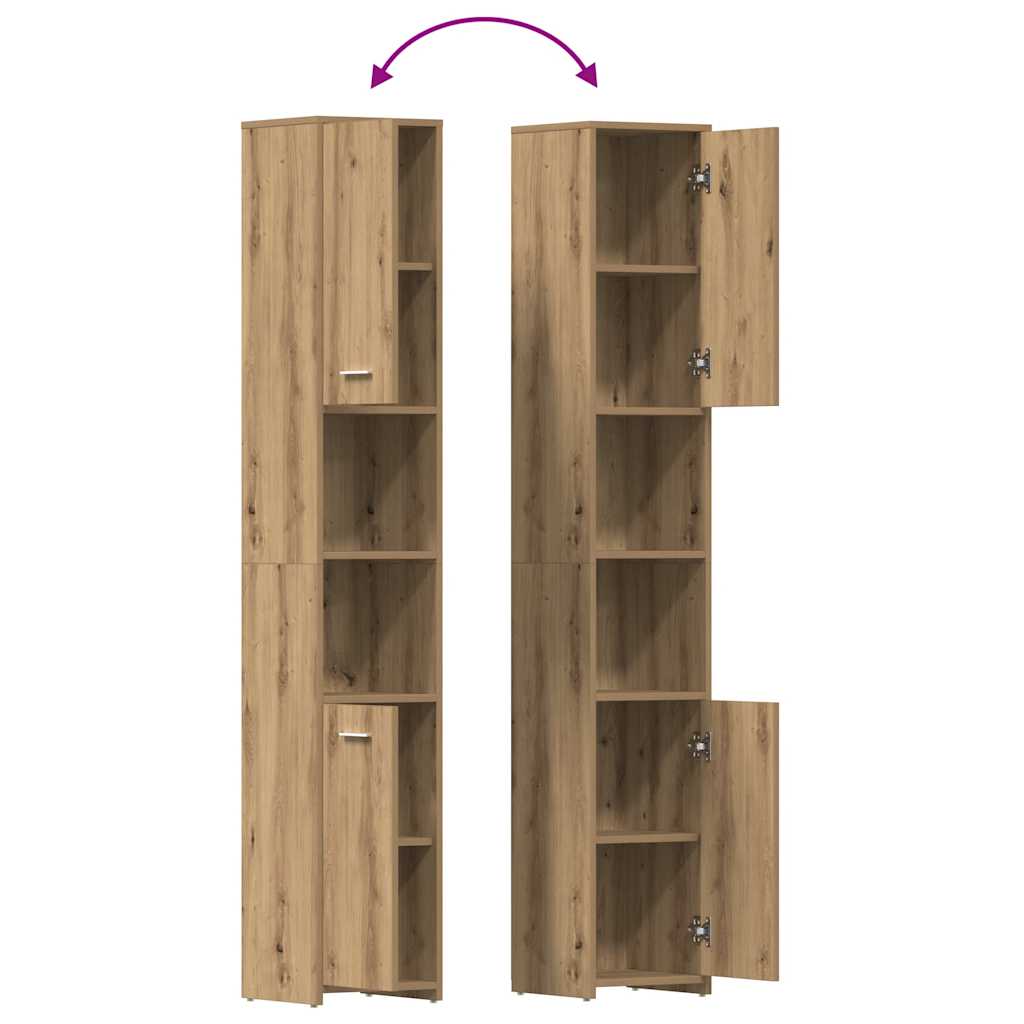 Juego de Muebles de Baño de 6x Brillante Inodoro Armario Multicolor vidaXL - Imagen 117 de 117