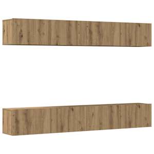 4dílná nástěnná TV skříňka Artisan dub 100 x 30 x 30 cm - obrázek 2