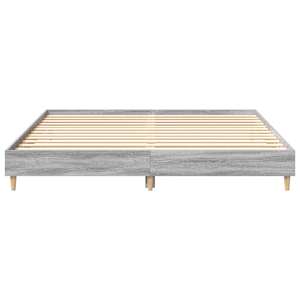 Rám postele bez matrace Grey Sonoma 180x200cm kompozitní dřevo - obrázek 5