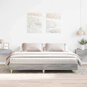 Rám postele bez matrace Grey Sonoma 180x200cm kompozitní dřevo - obrázek 1