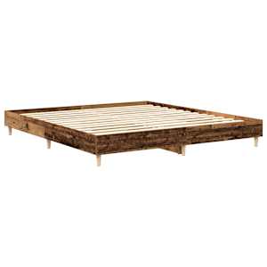 Rám postele bez matrace Staré dřevo 180x200cm Technické dřevo - obrázek 4