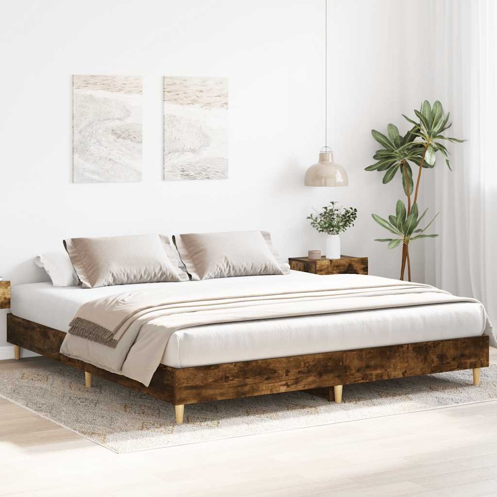 vidaXL Sängynrunko ilman patjaa 160x200 cm tekninen puu