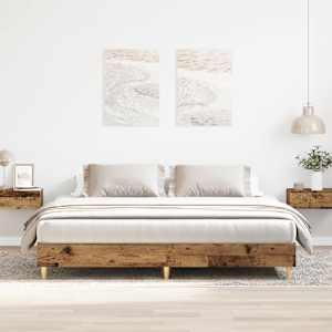 Posteljni okvir brez vzmetnice star les 160x200 cm