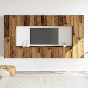vidaXL Wall Mounted TV cabinets 8 pcs Old Wood Engineered Wood