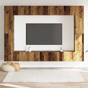 vidaXL Wall Mounted TV cabinets 8 pcs Old Wood Engineered Wood