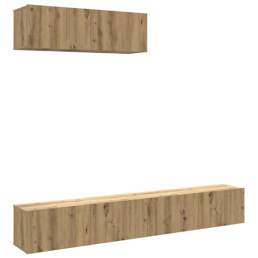 Thumbnail - vidaXL TV-Wandschränke 3 Stk. Artisan-Eiche 100x30x30 cm Holzwerkstoff
