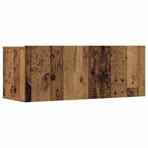 Sada 7 kusů nástěnné TV skříňka starého dřeva kompozitní dřevo - obrázek 4