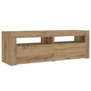 Noční stolky 2 ks s LED osvětlením dub artisan 60 x 35 x 40 cm - obrázek 7