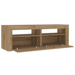 Noční stolky 2 ks s LED osvětlením dub artisan 60 x 35 x 40 cm - obrázek 8