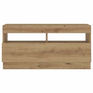 TV stolek s LED dub artisan 180x35x40 cm kompozitní dřevo - obrázek 7