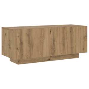 TV stolek s LED dub artisan 200x35x40 cm kompozitní dřevo - obrázek 9