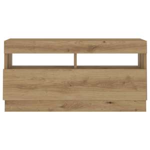 TV stolek s LED dub artisan 260x35x40 cm kompozitní dřevo - obrázek 7