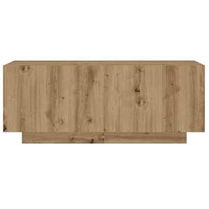 Noční stolek dub artisan 100x35x40 cm kompozitní dřevo - obrázek 4