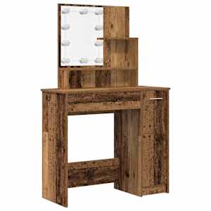 Set toaletního stolku s LED staré dřevo kompozitní dřevo - obrázek 4