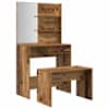 vidaXL tualettlaua komplekt Old Wood Engineered Wood