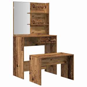 vidaXL tualettlaua komplekt Old Wood Engineered Wood