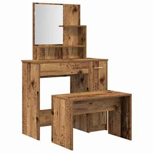 vidaXL tualettlaua komplekt Old Wood Engineered Wood