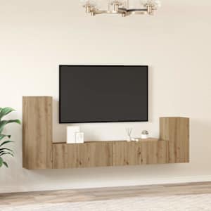 vidaXL 4-osaline telerikapi komplekt Seinale kinnitatav