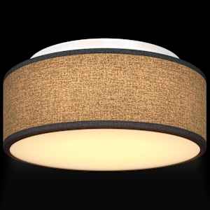 Stropní lampa s reflektory Černá 30 x 30 x 13,5 cm textil - obrázek 11