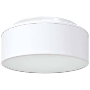 vidaXL Laelamp prožektoritega Valge 30 x 30 x 13,5 cm kangas